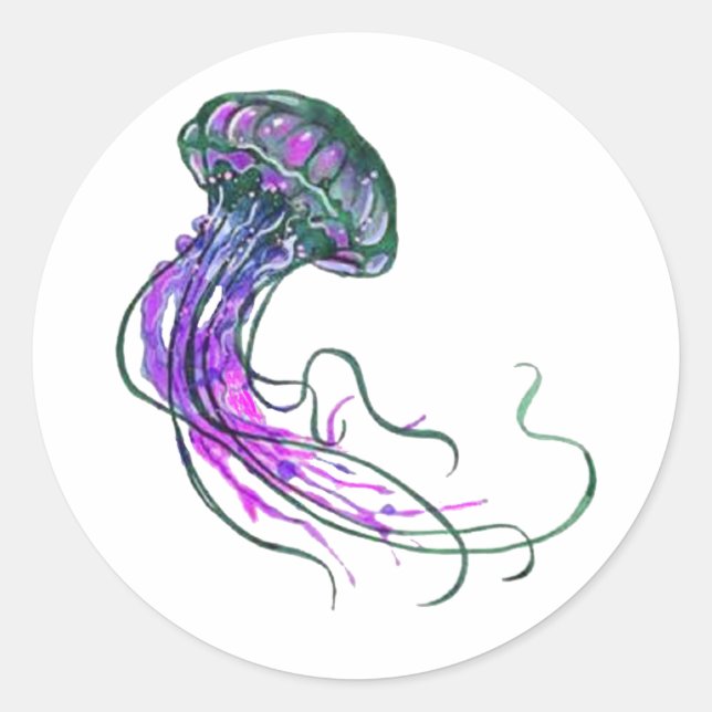 STICKER ROND POULET ET TENTACLES (Devant)