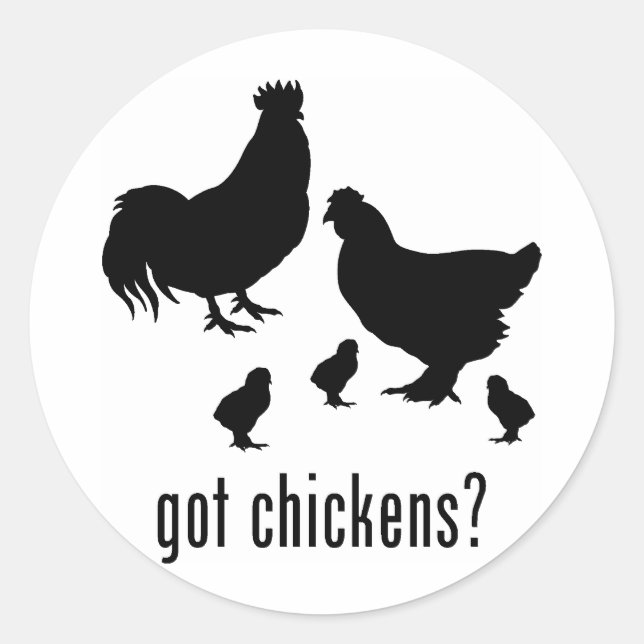 Sticker Rond Poulets (Devant)