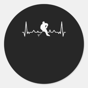 Sticker Rond pouls de hockey sur glace