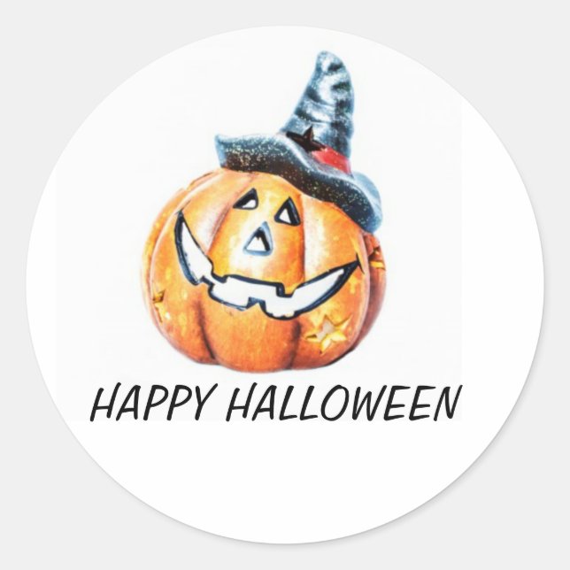 Sticker Rond Poumon d'Halloween (Devant)