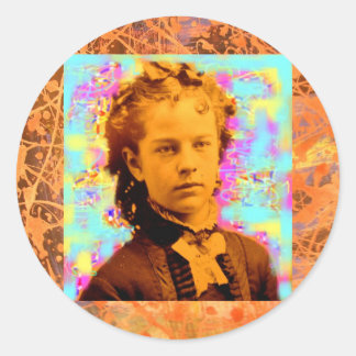 Sticker Rond poupée