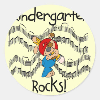 Sticker Rond Poupée jardin d'enfants Rocks T-shirts et cadeaux