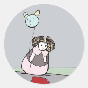 Sticker Rond poupées à la vie : mystery puddle