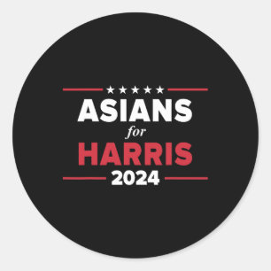 Sticker Rond Pour Harris 2024 Kamala Harris Pour Président