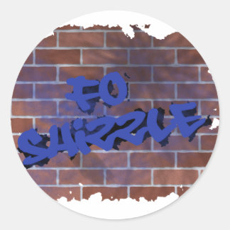 Sticker Rond pour la conception de graffitis shizzle