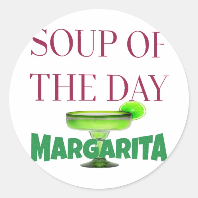 Sticker Rond Pour la margarita (Devant)