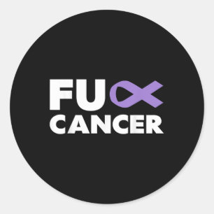 Sticker Rond Pour le cancer - Sensibilisation au cancer du panc