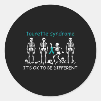 Sticker Rond Pour le syndrome Tourette