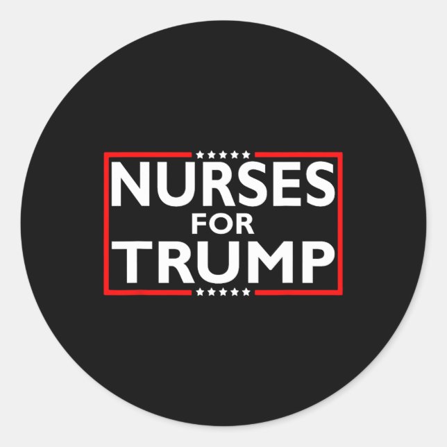 Sticker Rond Pour l'élection présidentielle de Trump en 2024 (Devant)