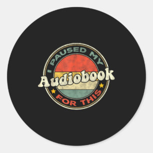 Sticker Rond Pour les auditeurs d'Obook Amoureux des livres Fem