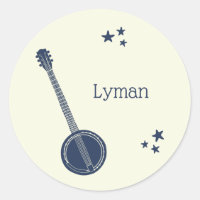 Pour les joueurs de banjo Navy Blue Personnalisé