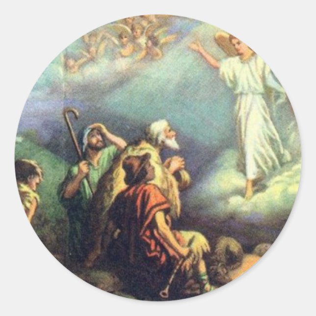 Sticker Rond Pour nous un enfant est né ! (Devant)