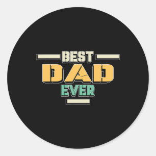 Sticker Rond Pour papa - Fête des pères papa Daddy Drôle cadeau
