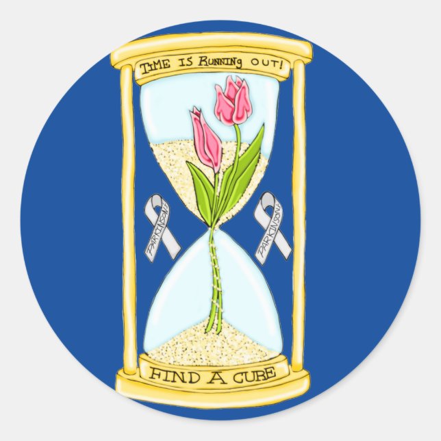 Sticker rond pour Parkinson (Devant)