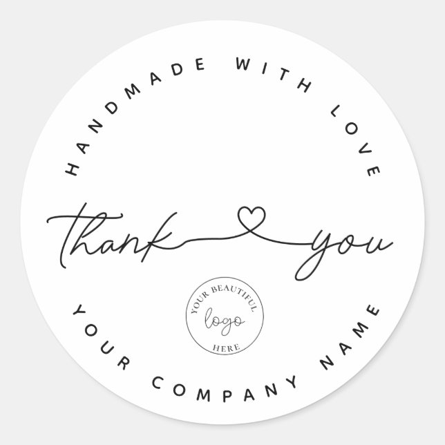 Sticker rond pour petites entreprises (Devant)