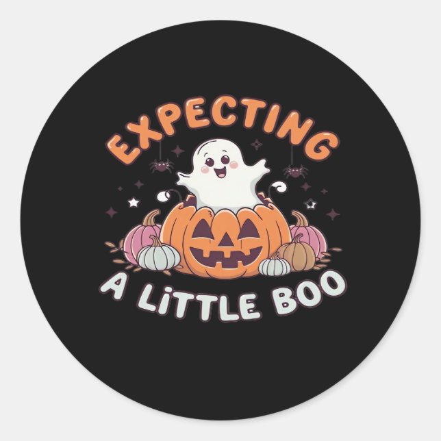 Sticker Rond Pour S'Attendre À Little Boo (Devant)