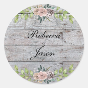 Sticker Rond Pour toujours deux coeurs - un amour