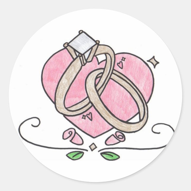 Sticker Rond Pour toujours le tien. (Devant)