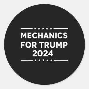 Sticker Rond Pour Trump 2024