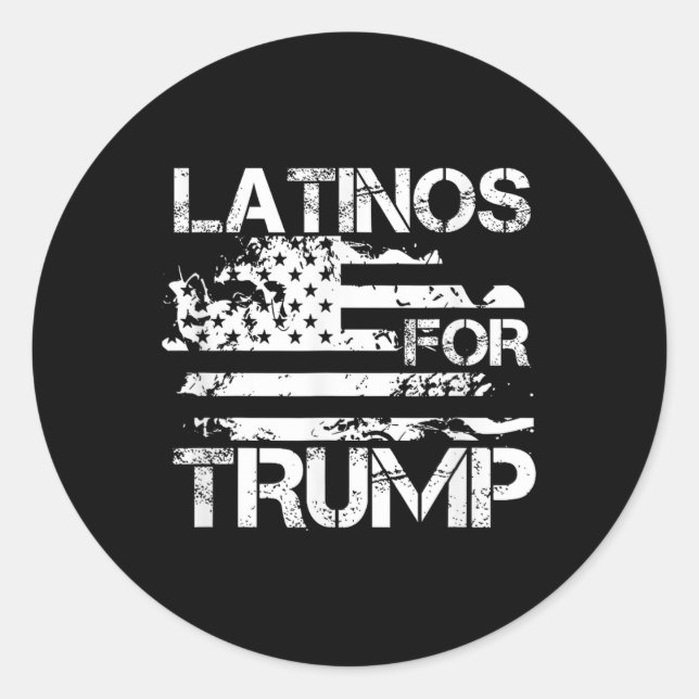 Sticker Rond Pour Trump 2024 Élections Conservatrices Drôle Usa (Devant)