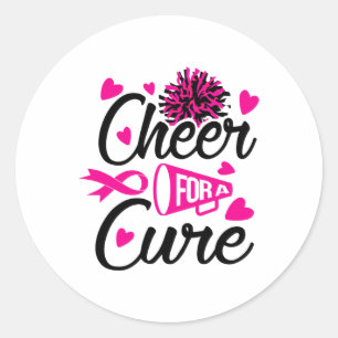 Sticker Rond Pour Une Sensibilisation Cure Au Cancer Du Sein