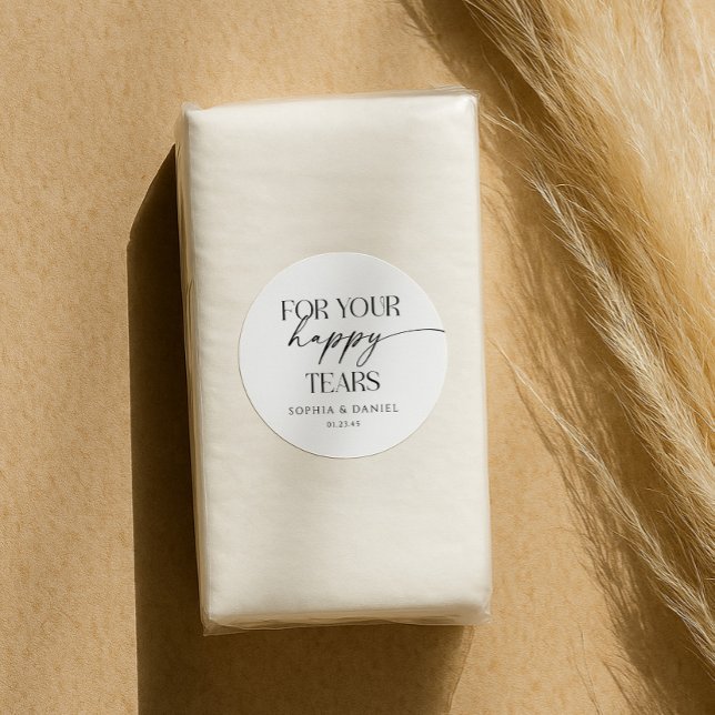 Sticker Rond Pour votre pack de tissus Mariage de bonnes larmes (Créateur téléchargé)