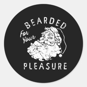 Sticker Rond Pour votre plaisir Noël drôle