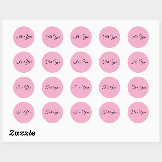 Sticker Rond pour vous (Feuille)