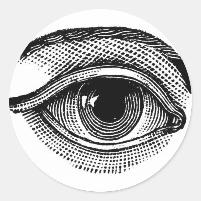 Sticker rond pour yeux (Devant)