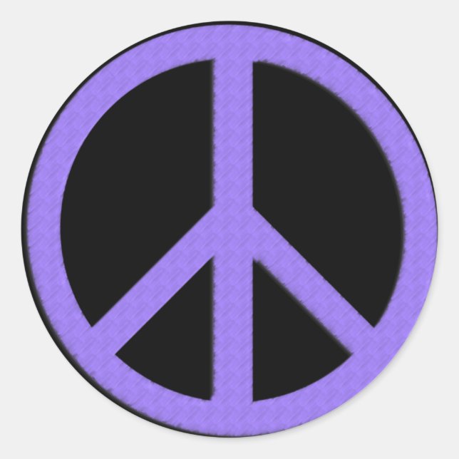 Sticker Rond POURCENTAGE DE Paix 3" (Devant)