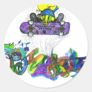 Sticker Rond Pourcentage Ollie