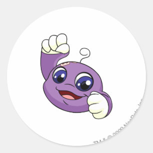 Sticker Rond Pourpre de Kiko