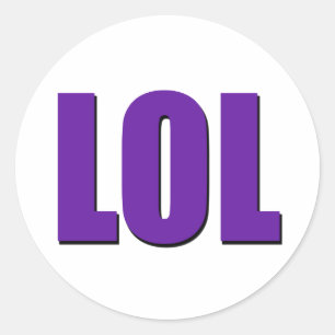 Sticker Rond Pourpre de LOL
