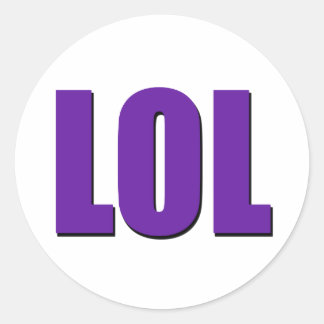 Sticker Rond Pourpre de LOL