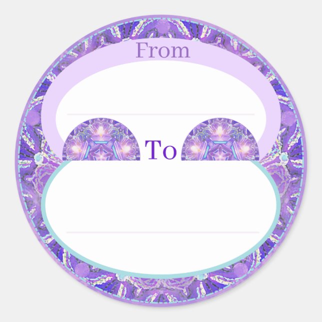 Sticker Rond Pourpre W1 (Devant)