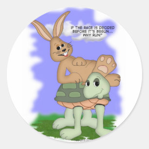 Sticker Rond pourquoi course ?
