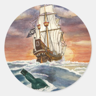 Sticker Rond Pourquoi le rhum est-il allé ?