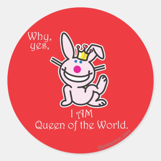 Sticker Rond Pourquoi oui (Devant)