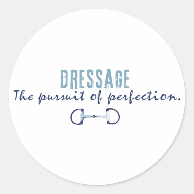 Sticker Rond Poursuite de la perfection (Devant)