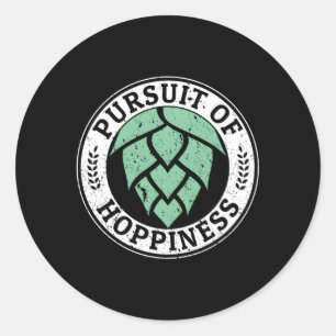 Sticker Rond Poursuite D'Espaces Pour Bière D'Artisanat Ipa