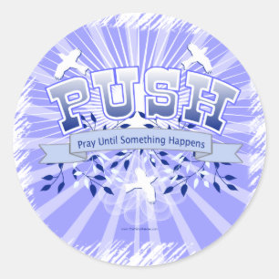 STICKER ROND POUSSER