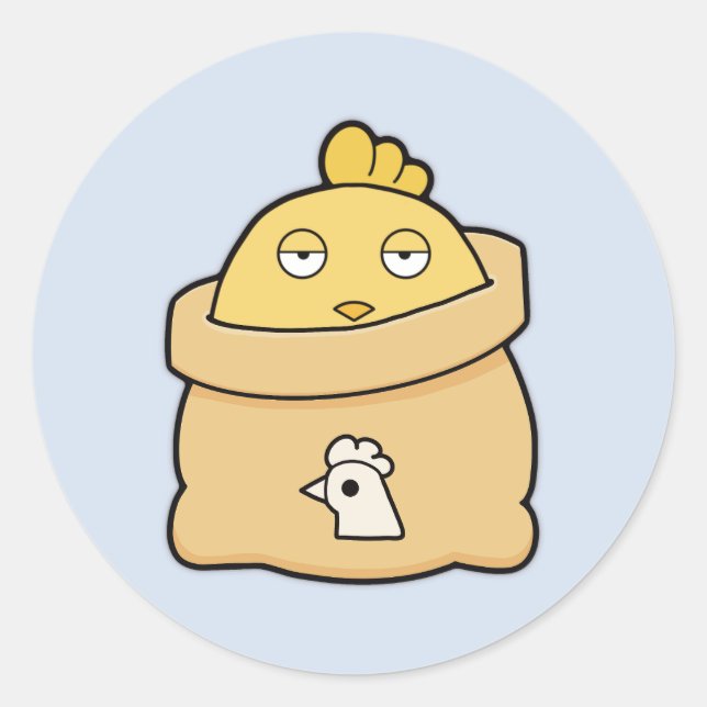 Sticker Rond Poussette, sac complet (Devant)