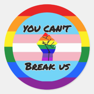 Sticker Rond Pouvoir transgenre