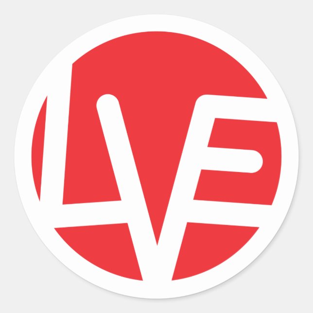 Sticker Rond Power of Love 3" Classic Round Stickersl (Devant)