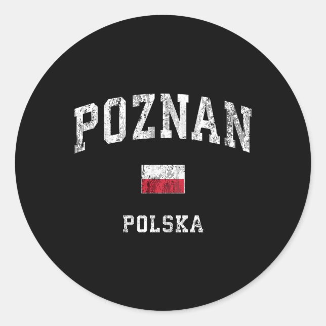 Sticker Rond Poznan Pologne Polska Sports sportifs (Devant)