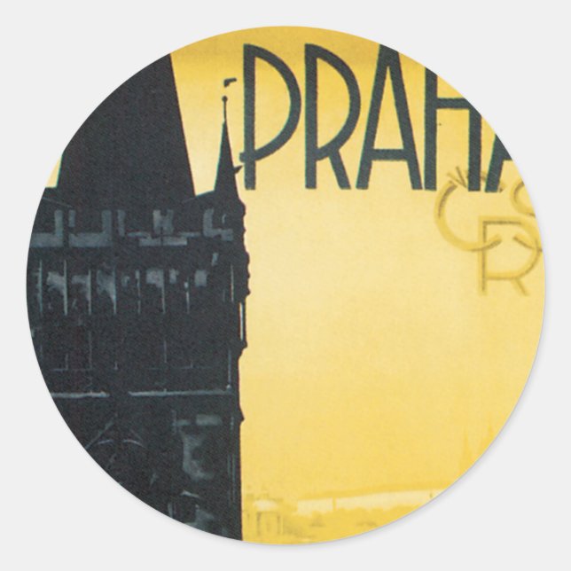 Sticker Rond Praha (Devant)