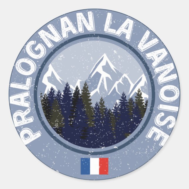 Sticker Rond Pralognan La Vanoise Station de Ski (Devant)