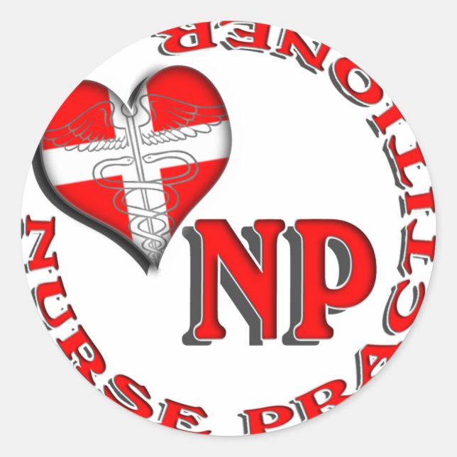 STICKER ROND PRATICIEN DE LOGO CIRCULAIRE NP (Devant)