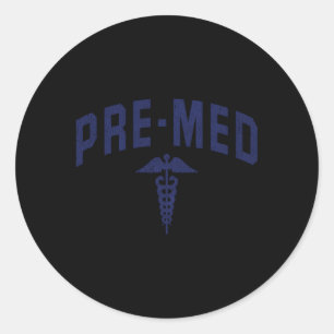 Sticker Rond Pré-Médecine Étudiant Pré-Médecine Futur Docteur