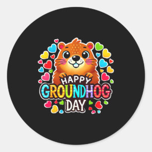 Sticker Rond Prédiction de printemps précoce pour le jour de la